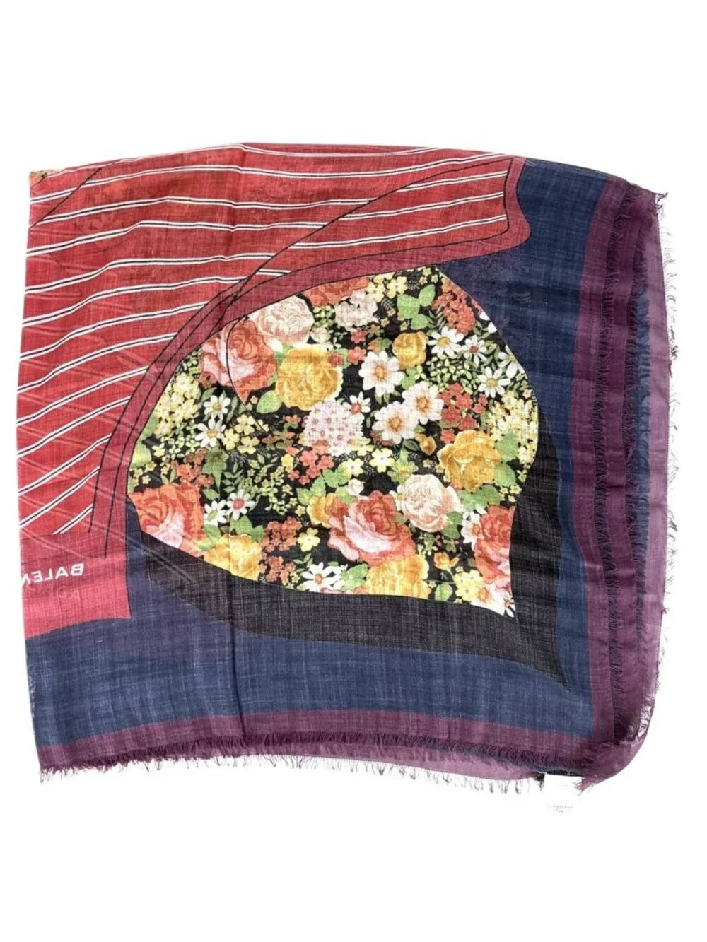 Balenciaga name scarf
